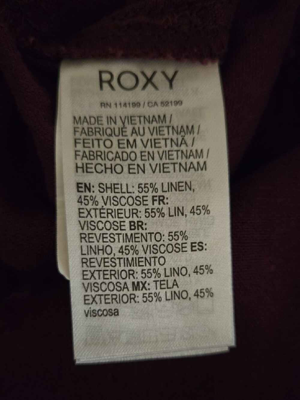 Roxy Oceanside Beach Linen Pants Small - Picture 7 of 7